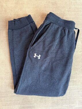 Under Armour | Rival Fleece Joggers Heather Navy Men's Size Large Loose Fit